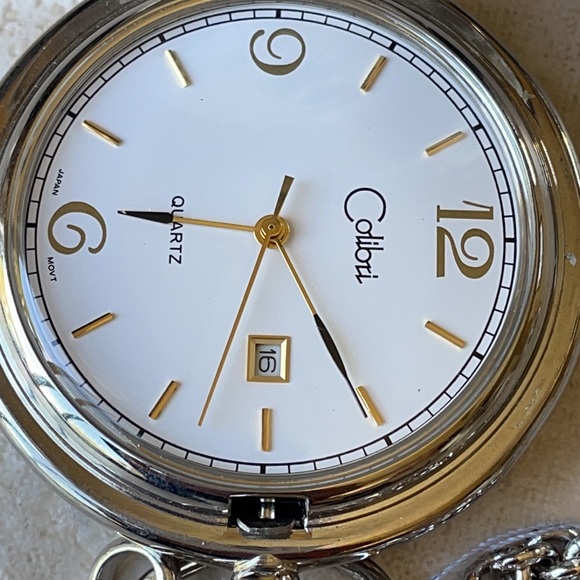 colibri Accessories Colibri Pocket Watch Battery Wdate Silver And